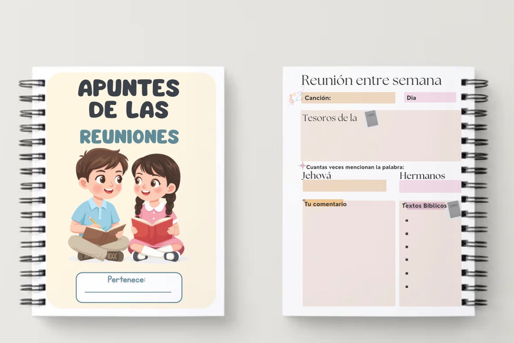 Libreta de apuntes para niños