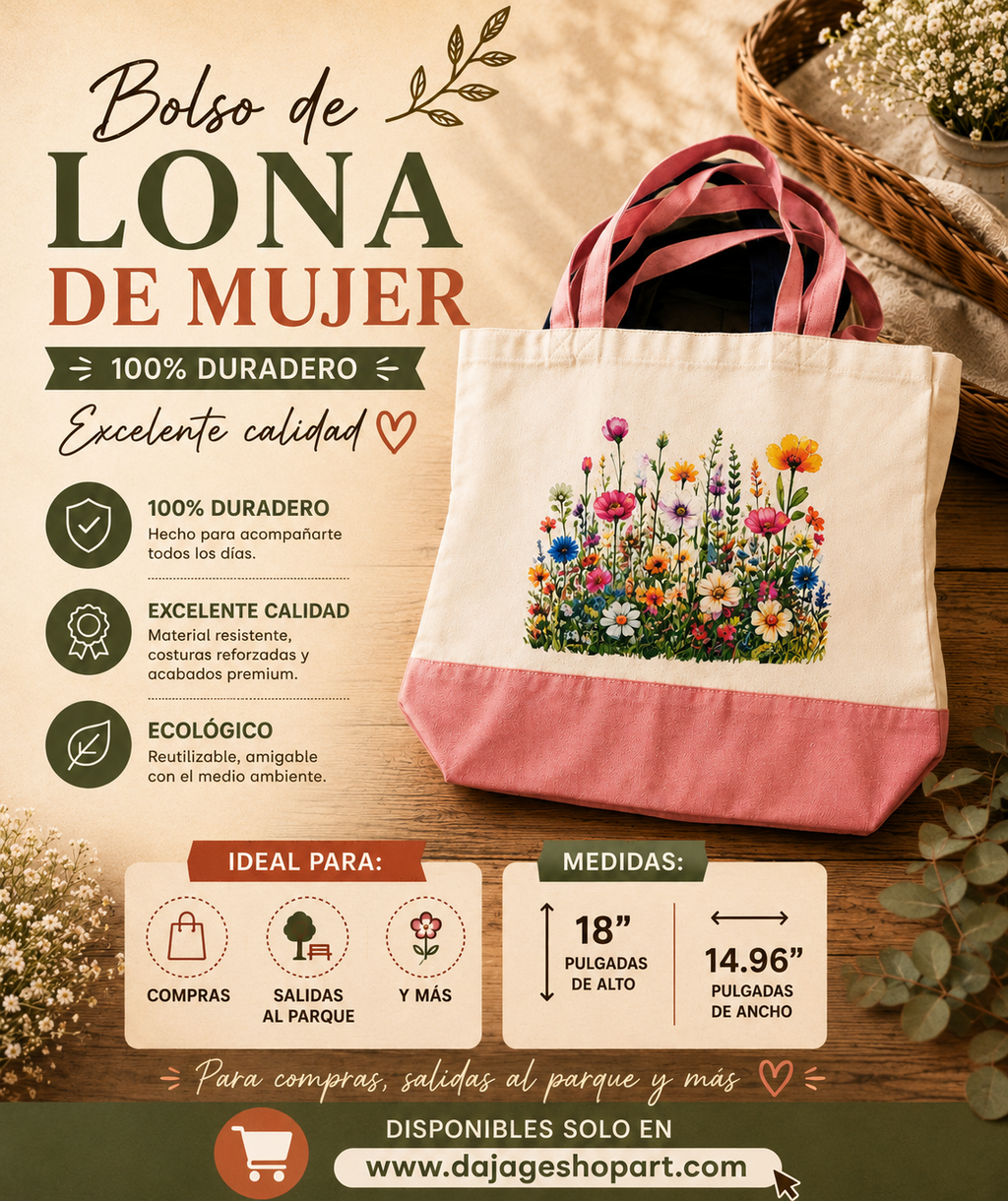Bolsa de Lona grande