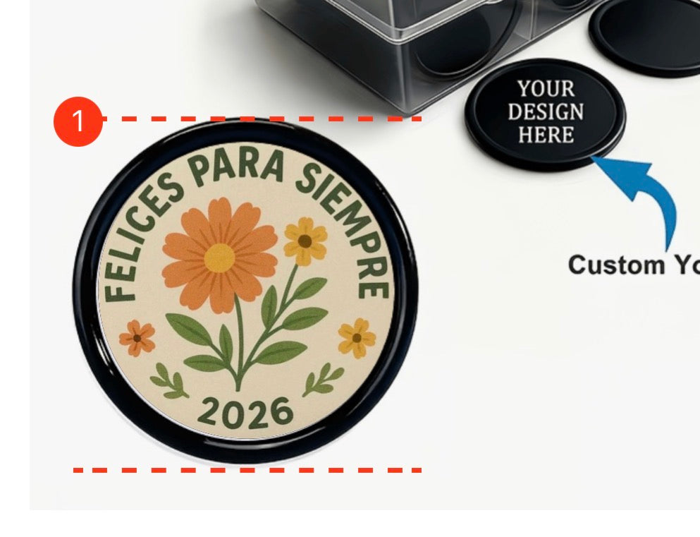 Moneda de plástico con imán