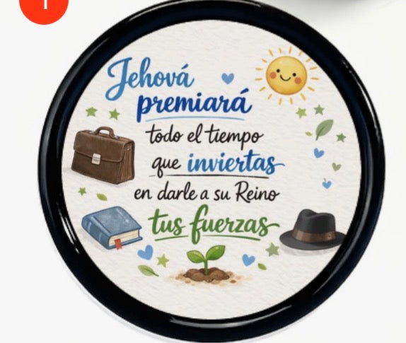 Moneda de plástico con imán